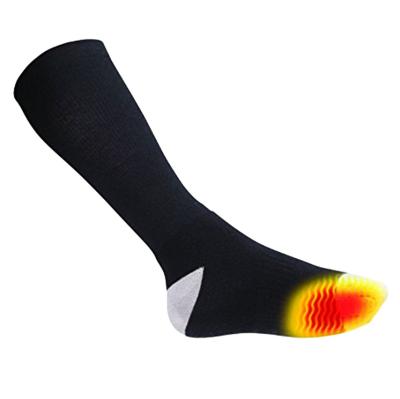 China 2021 Wholesale Anti-failure Rechargeable Battery Updraft Knocks Winter Thick Foot Heating Warm Passionate Socks For Ski Riding Climbing for sale