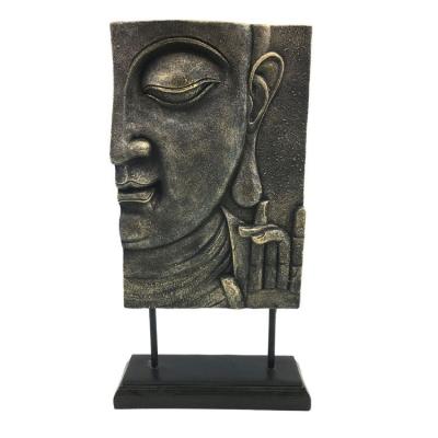 China North America Classical Crafts Buddha Ornaments Polyresin Copper Buddha Decoration for sale