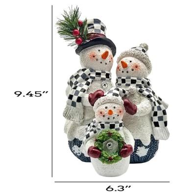 China American Polyresin Decorative Holiday Festival Party Wedding Polyresin Snowman Decoration for sale