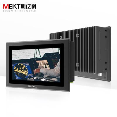 China Touchscreen 7 inch capacitive touchscreen all in one fanless industrial computer panel pc with optional Intel 3855 cpu and i3 i5 i7 for sale