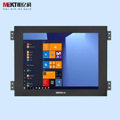 China Metal Touch Material Embedded Monitor 10.4/12/12.1 Inch Industrial Resistive Touch Screen Monitor For Computer PC for sale