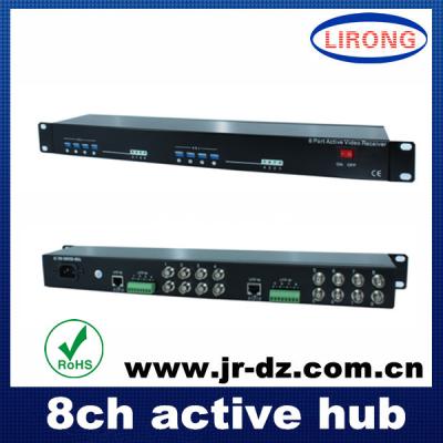 China 8CH UTP 8 Channel Symmetrical Transformer Active Video 2013 Type Active Hub For CCTV for sale