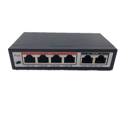 China POE IP Camera 4ch 10/100Mbps PoE 1ch NVR 1ch RJ45 Ports POE Switch for sale