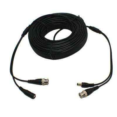 China RG58+2C / RG598+2C Multimedia Coaxial Cable with BNC Connector Plug and Play Cable with BNC and DC / 10m 20 M 30 M for sale