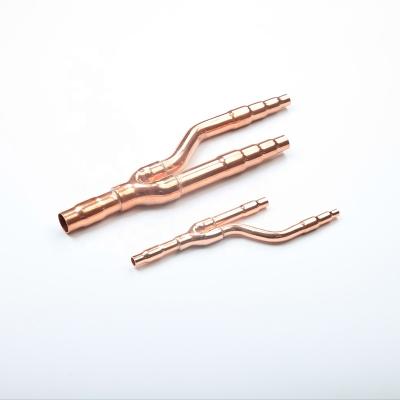 China BEST at home! ! Air Conditioner Branch Joints Dispersion Pipe Refnet Pipe Refnet Fittings Y Branch Copper Pipe For VRF/VRV System for sale