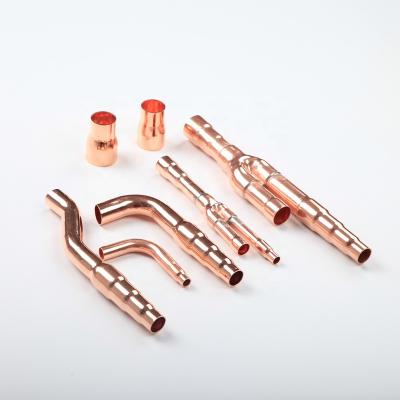 China Commercial Air Conditioner System Copper Fittings Branch (Y Joint) Common Factory Price and Fast Delivery for sale