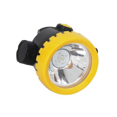 China Atex certified intrinsically safe explosion-proof cordless LED coal miners cap lamp headlamp 3500lux, 200g, IP65 for sale