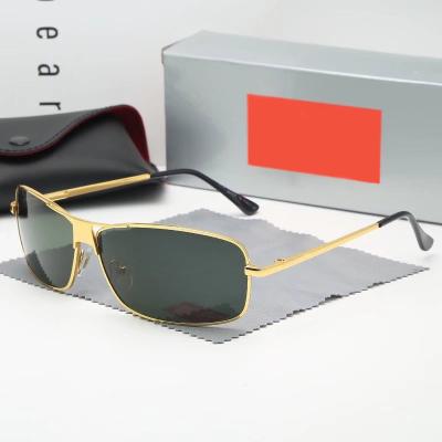 China New Fashion Sunglasses Fashion Trend Universal Bridge Design Metal Frame Double Driving Sunglasses for Men and Women for sale