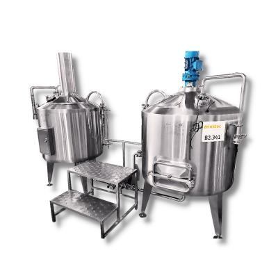 China Brewpub 200L 2hl brewhouse factory alcohol beer brewing production equipment brew kit pilot brewing equipment for sale