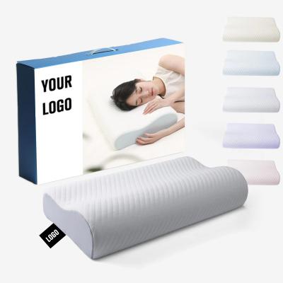 Chine Nouveau lit Côté arrière Estomac Dormeur oreiller orthopédique Contour cervical bambou Ergonomique mémoire en mousse oreiller orthopédique tête à vendre