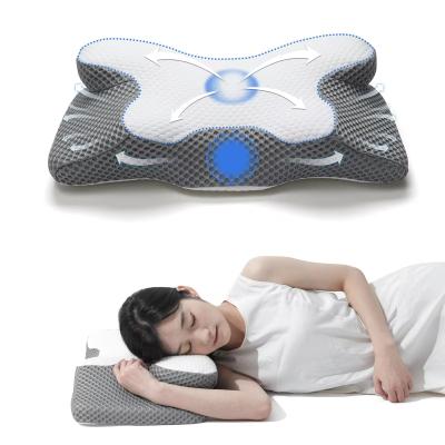 China Pulatree Ergonomic Cervical Pillow For Sleeping Orthopedic Support Pillows Odorless Contour Neck Pain Memory Foam Pillow for sale