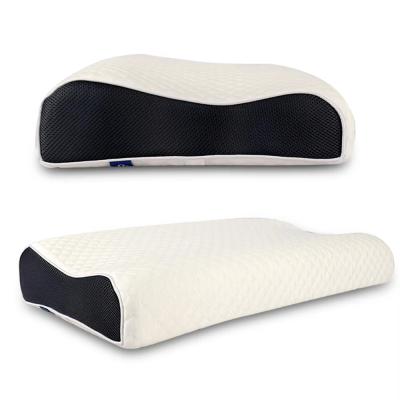 China Classic Wave Pillow Memory Foam Sleeping Pillow With Thicker Air Layer Pillowcase for sale