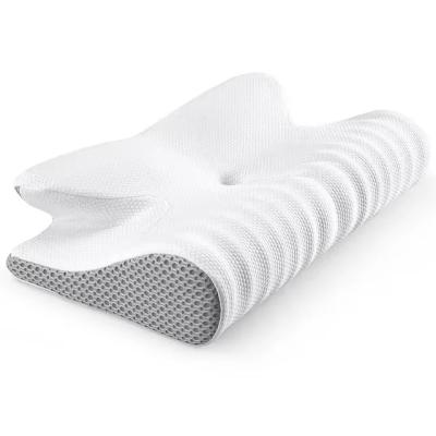 China Ergonomic Orthopaedic Pillow For Neck Pain Memory Foam Contoured Shape for sale