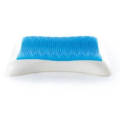 China Eco Friendly Gel Cooling Pillow Hypoallergenic and Safe Contour Memory Foam Pillow for sale