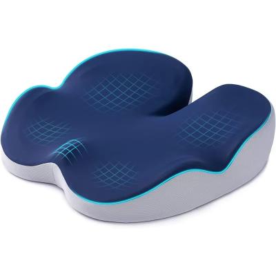 China Comfortable Memory Foam Seat Cushion For Office Memory Foam Wheelchair Pad for sale