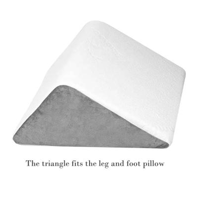 China Orthopedic Triangle Leg Wedge Pillow Memory Foam For Back Leg Pain Relief for sale