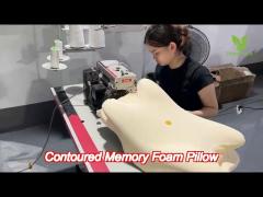 cloud shape pain relief contour orthopedic cervical bed sleep memory foam pillow orthopedic memory