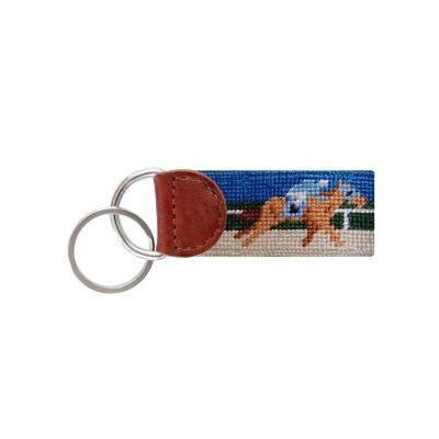 China Leather Trim Designer 2021 Preppy Needlepoint Key Derby FOB for sale