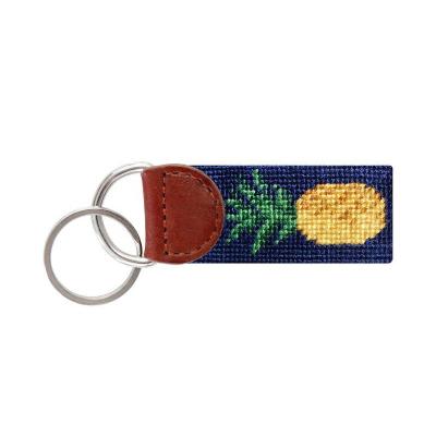 China High Quality Leather Graduation Custom Gift Fruit Pineapple Key Chain for sale