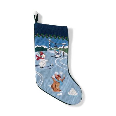 China Custom Woolen Winter Fun Christmas Stockings Guangzhou for sale