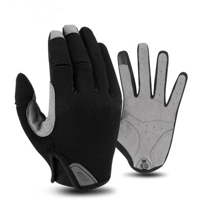 China Cycling Gloves Windproof Shockproof Windproof Cycling Gloves Waterproof Anti-Skid Sports Gloves Motorcycle Long Finger Gloves for sale