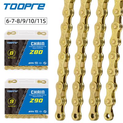 China Carbon Steel Road MTB Parts Bicycle Chain 6 7 8 9 10 11Speed ​​Velocidade MTB Chains for sale