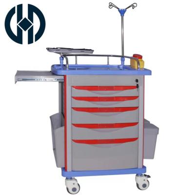 China ABS Modern Medical Emergency Furniture Hospital Medical Trolley For Hospital Use Medicine Trolley Trolley for sale