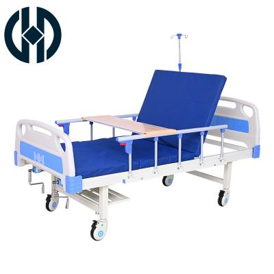 China Hospital Nursing Home Best Price Two Function Hospital Bed Nursing Folding Dismountable Medical Bed for sale