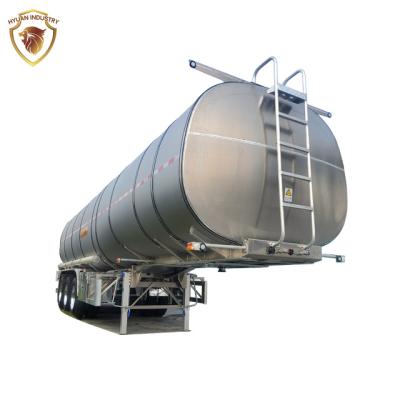 China Hot Truck Trailer 3 Axle Aluminum Alloy 40cbm 45cbm Fuel Tank Semi Trailer for sale