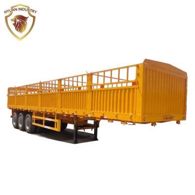 China Truck sidewall trailer truck sidewall sale barrier cargo trailer semi trailer for sale for sale