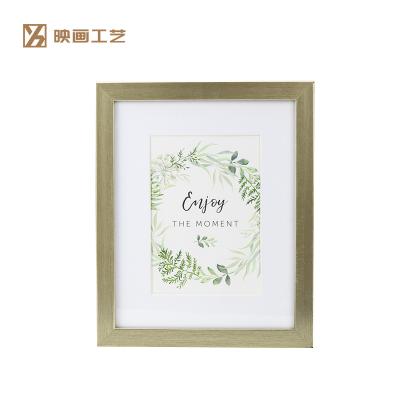 China Photography Size 8X10 Inch Photo Plastic View Mirror Wedding Gold Glass Picture Frame Customized for sale