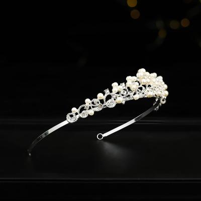 China Japan and European and American Korean Style Bridal Baroque Dress Rhinestone Crown Tiara Princess Wedding Hair Accessories for sale