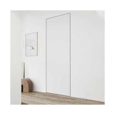 China MOKK Bulletproof Frameless Flush Design Concealed Door Wooden Invisible Wood Veneer Interior Concealed Door for sale