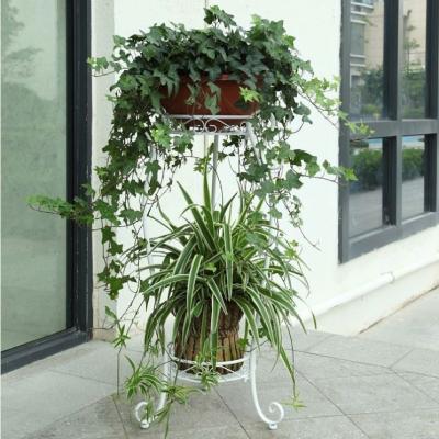 China Idyllic in Gold Custom Modern Home Decorative Metal Black Corner Flower Plant Stand Iron Pot for sale