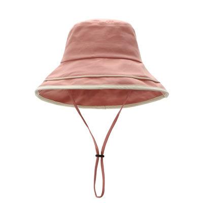 China 2020 Character Hot Seller Contracted Style Fashion Lady Cotton Sun Bucket Hat for sale