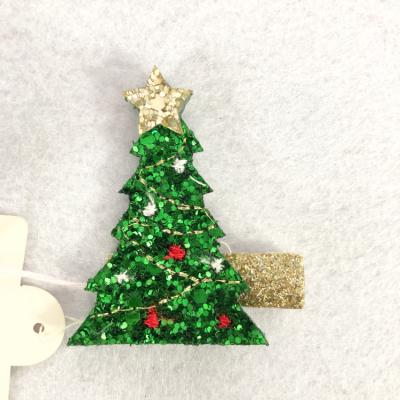 China 2021 New Designer New Designer Children's Christmas Tree Hair Clips Accessories Sweet Cute Girls for sale