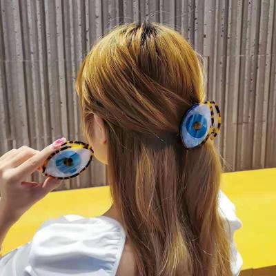 China Fashion mini plastic acrylic acetate shell hair claw single clip for girls new collection for sale