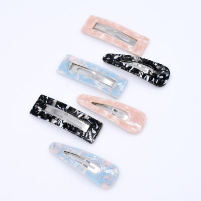 China Factory price low price cellulose hair clip custom made high quality acetic acid kids soft acetate kids hair use accessories for girls for sale