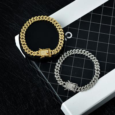 China New Color TRENDY Choker Cuban Link Fork Hip Hop Chain Necklace for Men Fashion Jewelry for sale