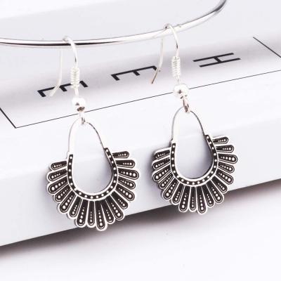 China Fashionable Wholesale Dissent Drop Earrings USA Justice RBG Earrings Hook Dissent Earrings for sale