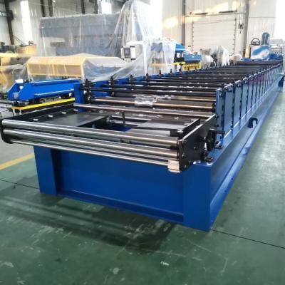 China Hydraulisch snijmachine voor het vormen van platen metalen rollen PLC-besturing Trapezoïdale rollenformmachine Te koop