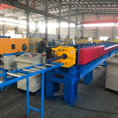 China Customized Round Gutter Downspout Roll Forming Machine PLC Control for sale