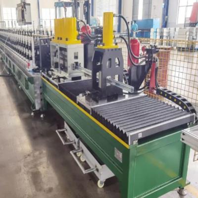 China High Speed Steel Shutter Door Guide Rail Roll Forming Machine With 12stands Roller Station for sale