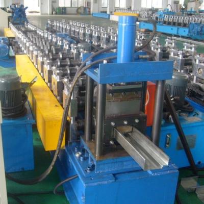 China PLC Control Metal Door Frame Making Machine 20 Stands With Cr12Mov Blades for sale