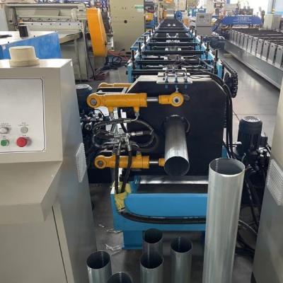 China 19 Stand Gutter Downspout Roll Forming Machine 7.5KW For Galvanized Steel Coils for sale