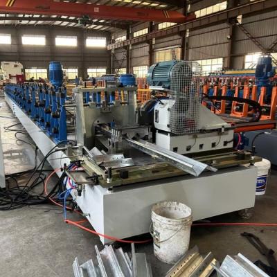 China High-speed Fully Automatic CZ Purlin Roll Forming Machine with Punching Gearbox Drive for sale