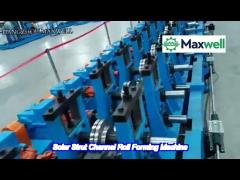 precision solar panel strut channel roll forming machinery with superior steel rollers