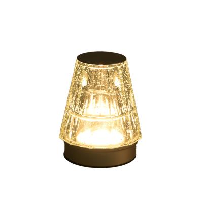 China Lighting Functions Crystal glass Touch LED Desk Lamp Romantic Crystal Atmosphere Lamp USB Restaurant Hotel Holiday Crystal Table Lamp for sale