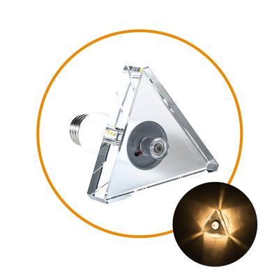 China Home 2022  Triangle star Fashion and environmental protection crystal LED bulb Downlight spotlight  without main light bulb for sale