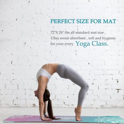 China Hot Sale QUICK DRY Non Slip Custom Copy Logo Yoga Mat Colorful Yoga Mat Towel for sale